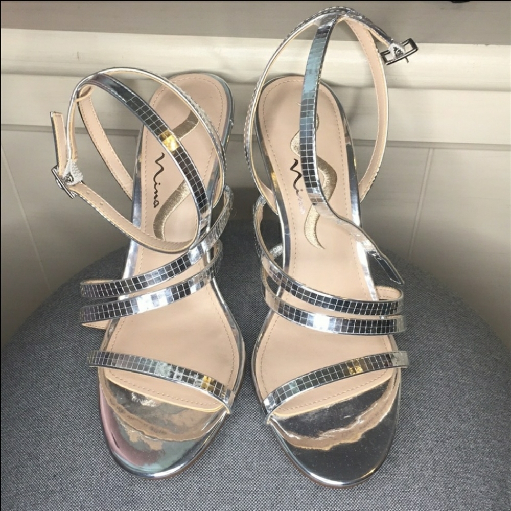 Nina Silver Heels